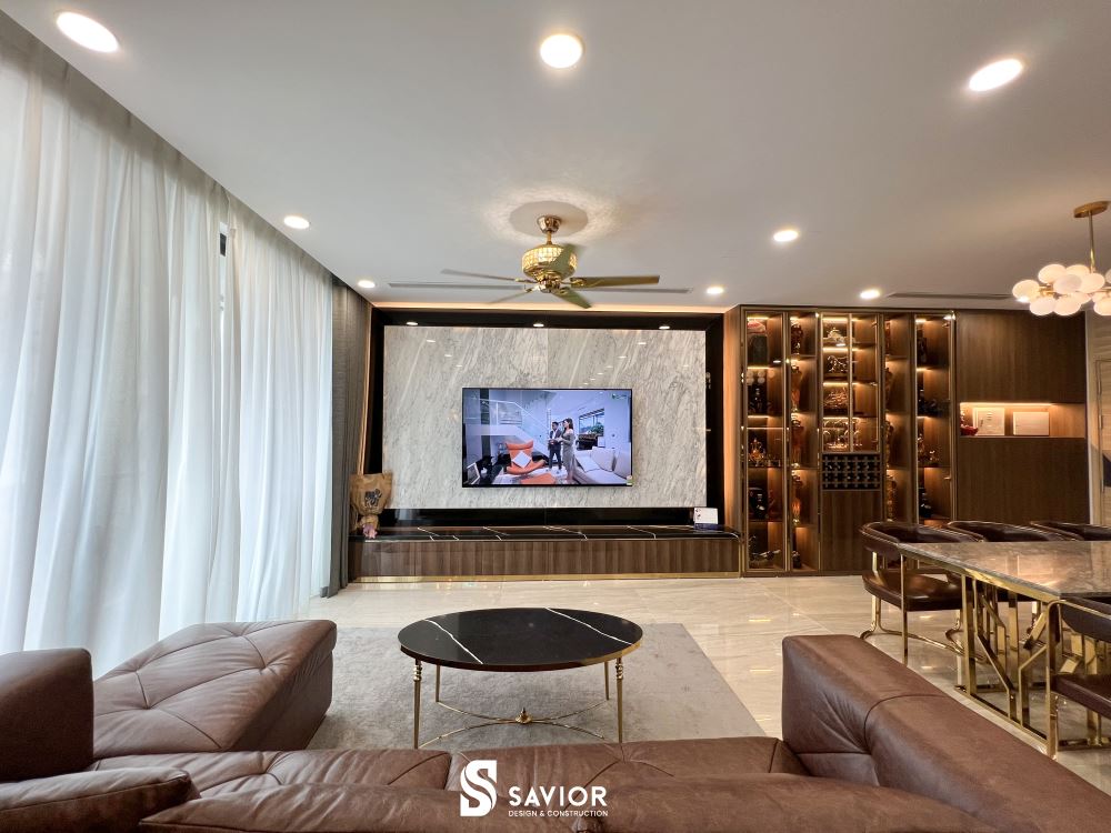 Thi công nội thất trọn gói tận tâm, giá trực tiếp tại nhà máy sản xuất 5 Không gian nội thất bài trí gọn gàng, thoáng đãng