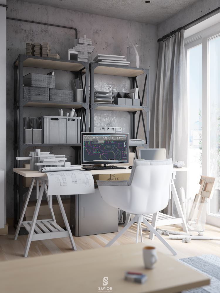 Bàn làm việc nhỏ gọn được làm từ chất liệu gỗ óc chó kết hợp giá sách chắc chắn, tối ưu hóa không gian của bạn. 