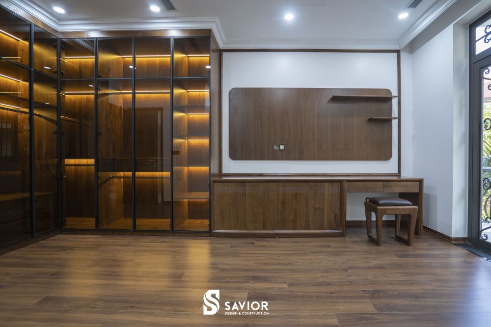 Thi công nội thất trọn gói tận tâm, giá trực tiếp tại nhà máy sản xuất 33 Nội thất gỗ được sử dụng khéo léo để tránh gây cảm giác bí bách