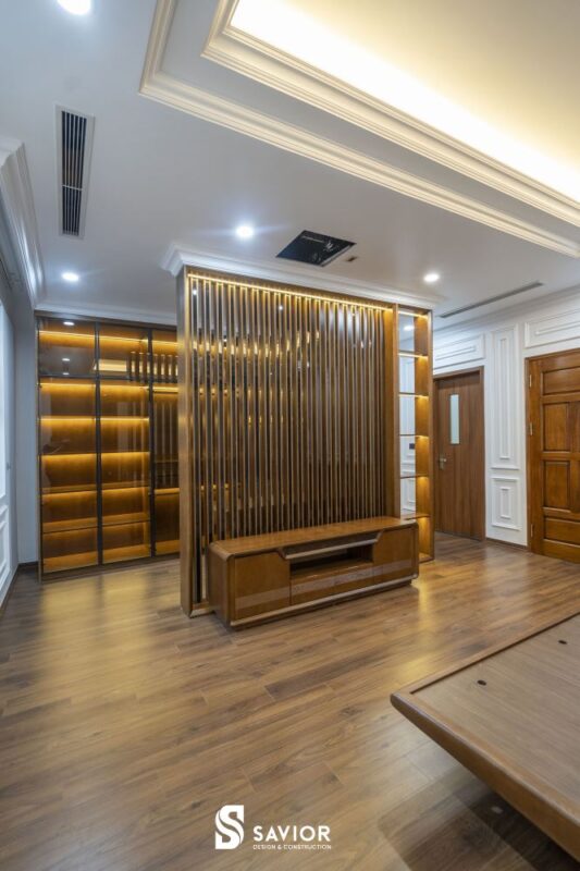 Tổng hợp 5 mẫu kệ tivi gỗ óc chó hiện đại cho phòng khách 7 Mẫu kệ tivi gỗ óc chó đơn giản, kiểu dáng thấp, tạo điểm nhấn cho không gian