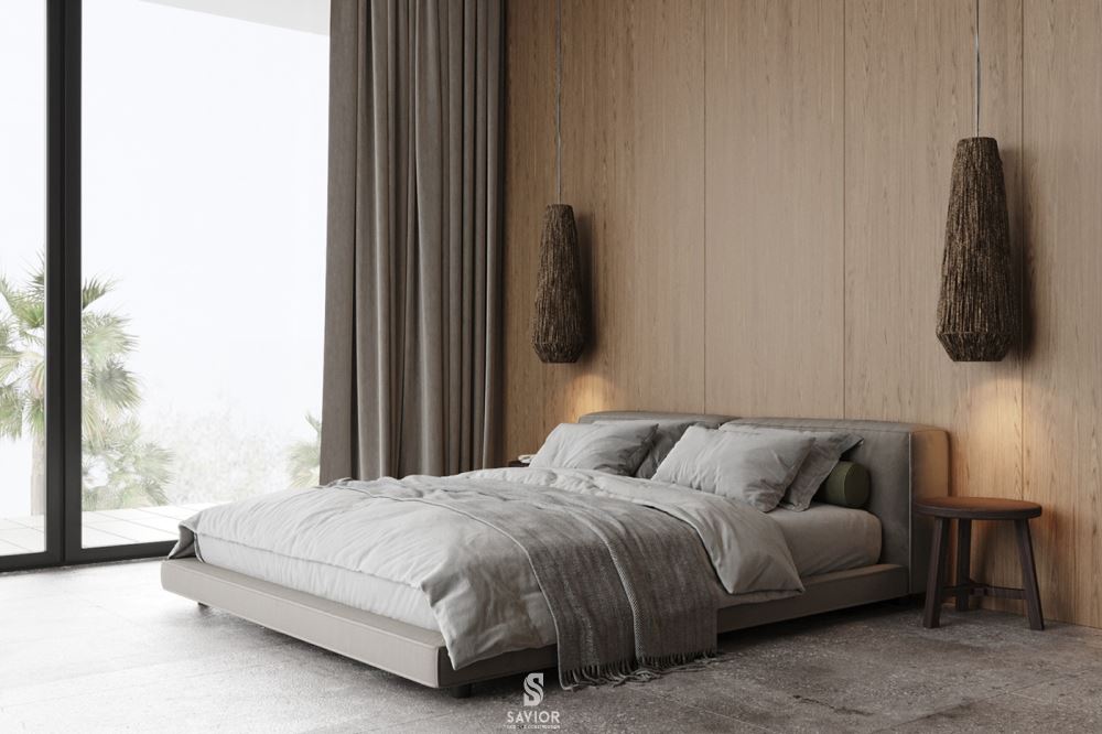 Tổng hợp 25+ Mẫu thi công nội thất biệt thự sang trọng, cuốn hút 35 Thi công nội thất phòng ngủ chú trọng ánh sáng tự nhiên