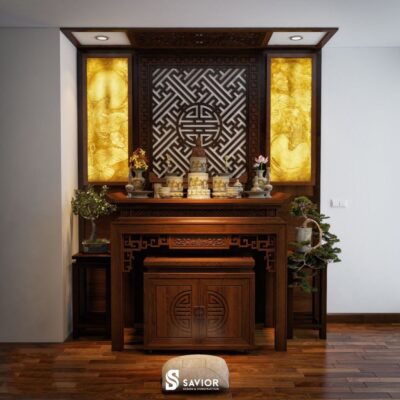 Tra thước lỗ ban bàn thờ