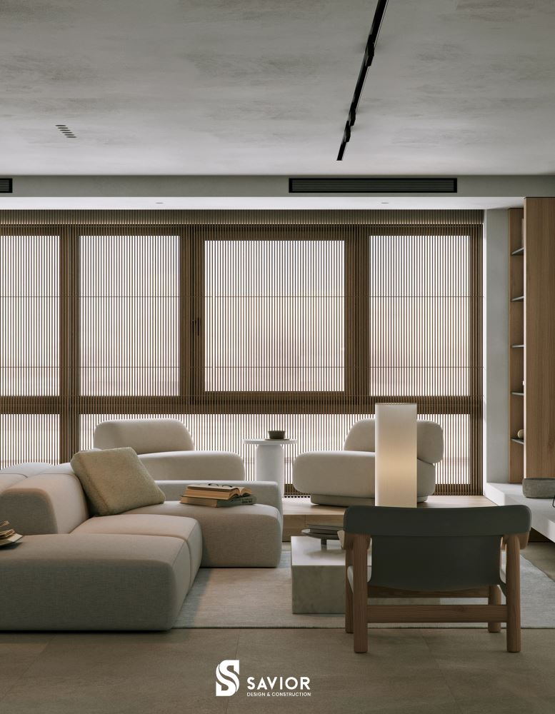 Phong cách Nhật Bản yên bình cho mẫu trang trí nội thất phòng khách