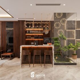 Không gian quầy bar - khu giải trí cho cả gia đình