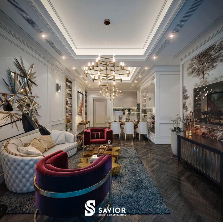 5+ mẫu căn hộ tân cổ điển đẹp nhất hiện nay 4 can-ho-tan-co-dien