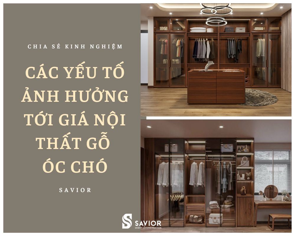 Các yếu tố chính ảnh hưởng tới giá nội thất gỗ óc chó