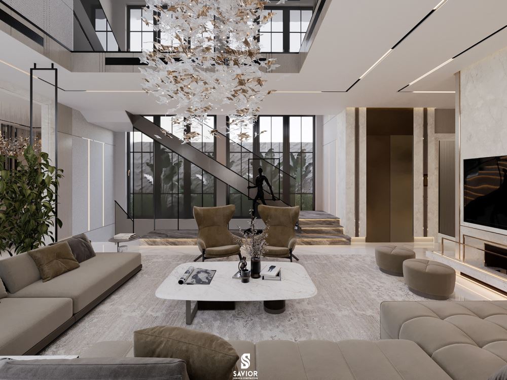 Bố trí các vật dụng nội thất khéo léo, tận dụng được lợi thế về không gian