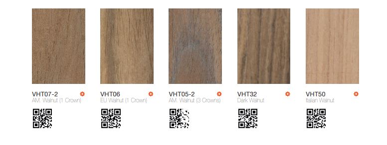 Tổng hợp màu gỗ óc chó An Cường được ưa chuộng, mới nhất 2023 5 Bảng màu gỗ óc chó An Cường veneer