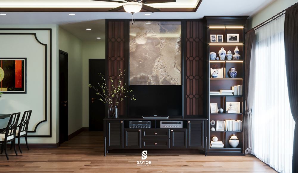 Nhà phong cách Indochine là gì? Mẫu nhà phong cách Đông Dương đẹp 7 Phong cách Indochine thường ưa chuộng chất liệu gỗ trong thiết kế, thi công nội thất