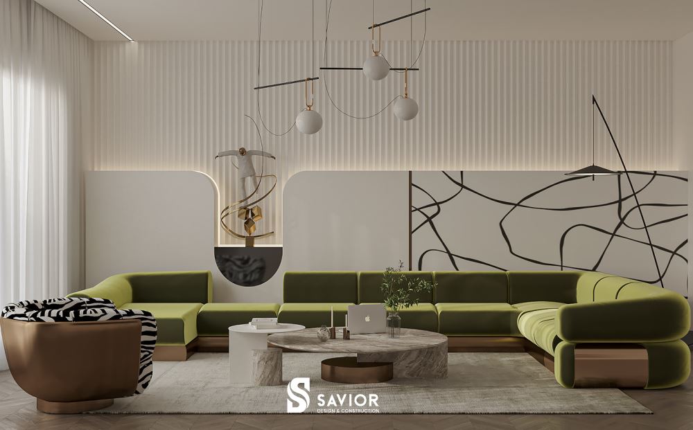 Tham khảo mẫu nội thất phòng khách đẹp biệt thự thời thượng