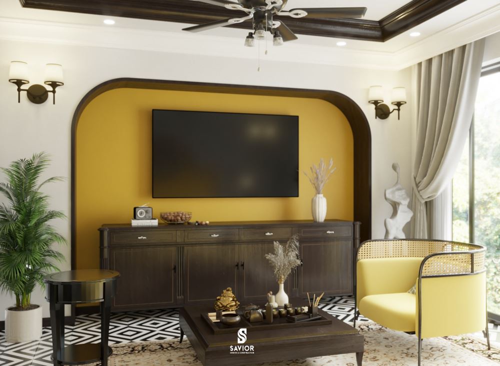 Nhà phong cách Indochine là gì? Mẫu nhà phong cách Đông Dương đẹp 3 Tông màu vàng được ưa chuộng trong thiết kế nội thất nhà phong cách Indochine