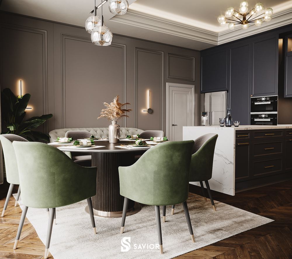 Mẫu nội thất phòng khách tân cổ điển sang trọng, ấm cúng