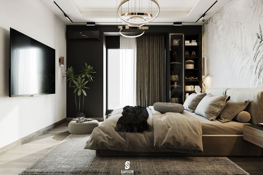 Phòng ngủ toát lên cảm giác ấm cúng, dễ chịu