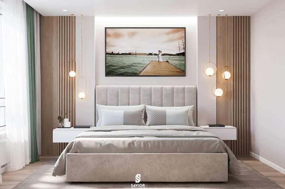 Phòng ngủ nhà cấp 4 với diện tích không quá lớn nhưng đầy ấm cúng