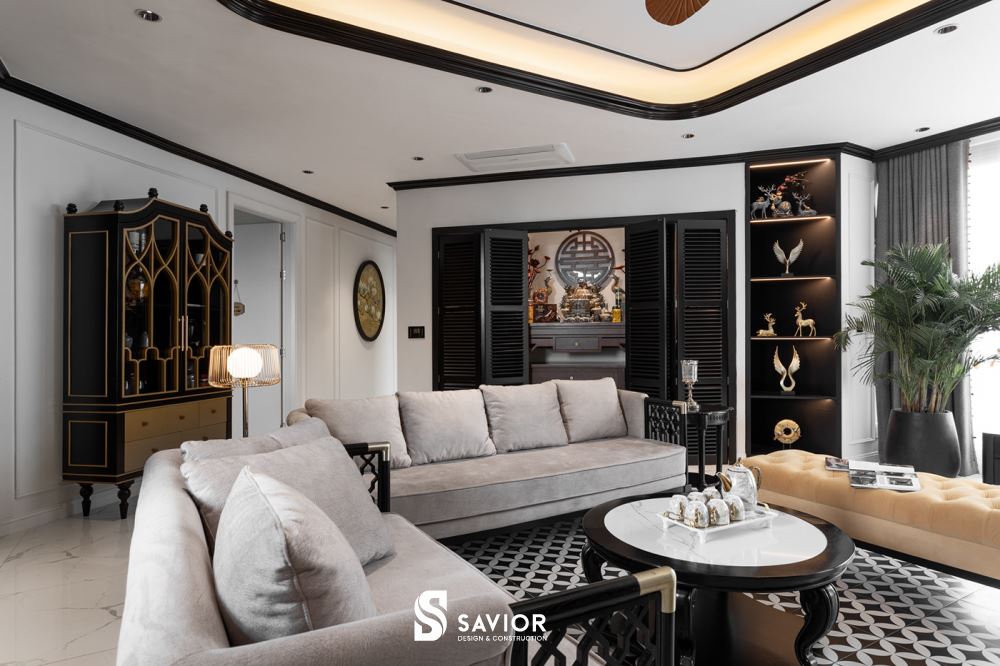 Sofa êm ái, đặt giữa phòng khách giúp bạn nghỉ ngơi, thư giãn sau một ngày dài