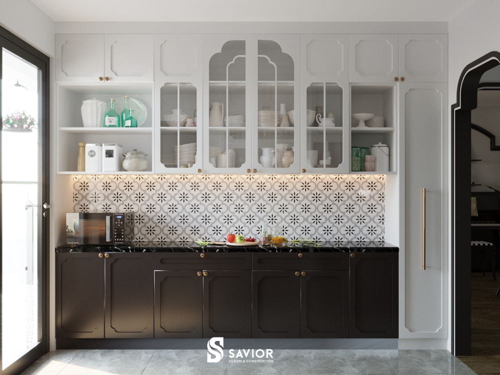 Bếp phong cách Indochine - 20 ý tưởng nội thất phòng bếp đẹp 14 Tủ bếp chữ I giúp bạn vừa tiết kiệm diện tích, vừa có nhiều không gian sắp xếp đồ đạc