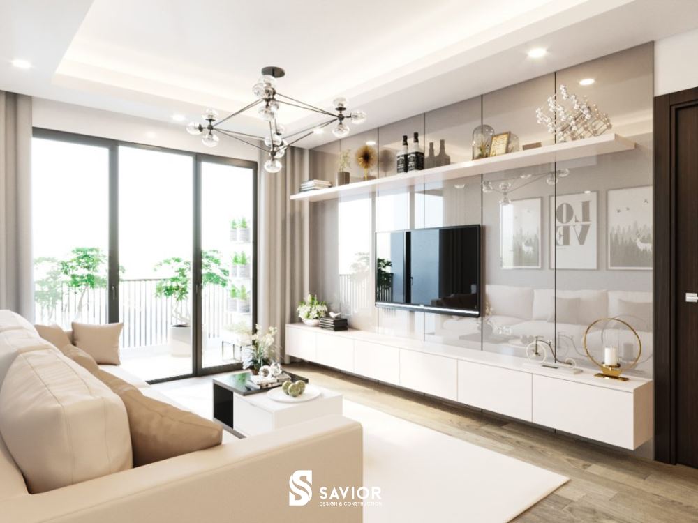 Phòng khách chung cư thường có diện tích hạn chế