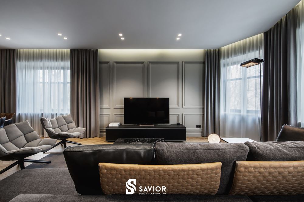 3 Mẫu trang trí phòng khách nhỏ "đánh lừa thị giác" ấn tượng 4 Không gian phòng khách nhỏ hiện đại, thông thoáng