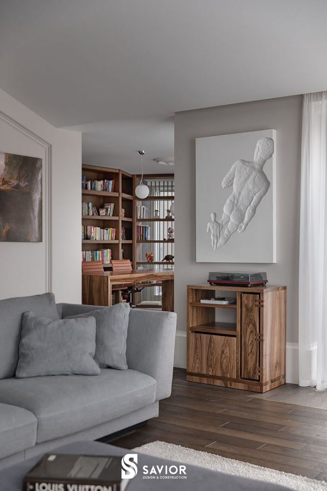 3 Mẫu trang trí phòng khách nhỏ "đánh lừa thị giác" ấn tượng 9 Màu sắc tươi sáng như kem, be,... nhẹ nhàng