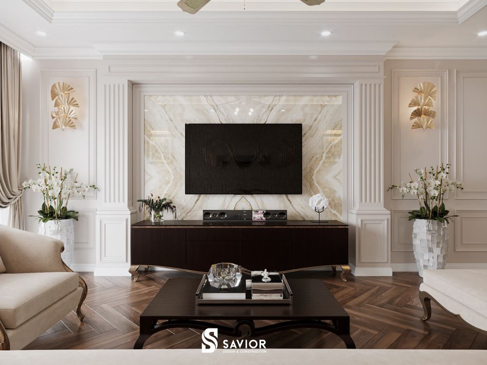 Các chi tiết phào chỉ thu hút, làm điểm nhấn cho không gian