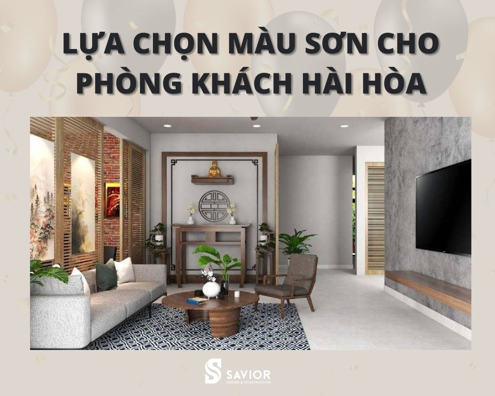 Nên lựa chọn gam màu trang nhã, tinh tế cho không gian phòng khách đẹp nhà phố