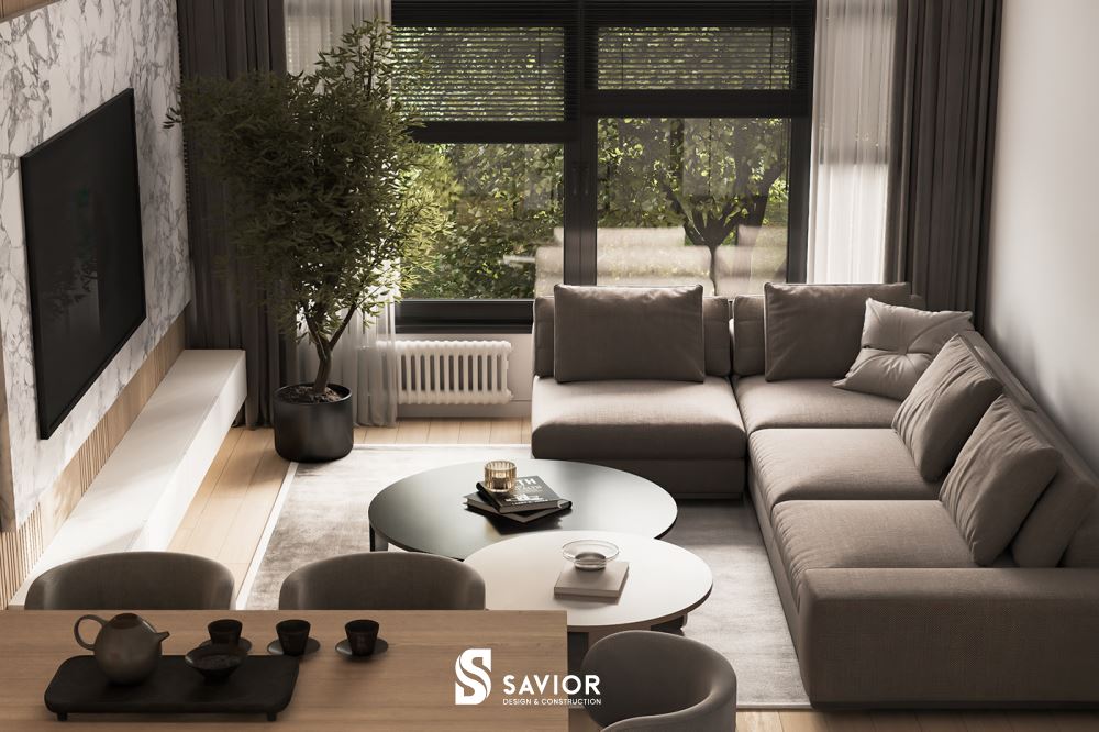 Tổng hợp 5 mẫu trang trí phòng khách đơn giản đẹp, tinh tế 19 Phòng khách ấm cúng, thanh lịch và thoải mái