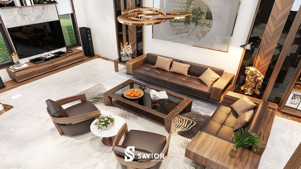 Sofa gỗ óc chó có mức giá khoảng 50.000.000 - 150.000.000 VNĐ/bộ