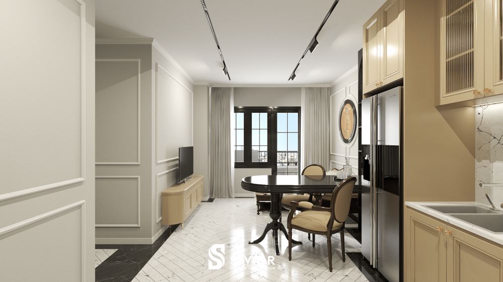 Căn hộ diện tích hẹp với lối thiết kế tận dụng màu sắc, ánh sáng để mở rộng không gian