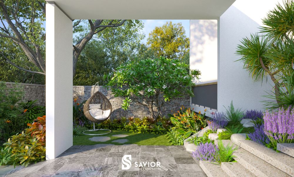 Không gian vui chơi, giải trí cũng không thiếu đi sự xuất hiện của cây xanh