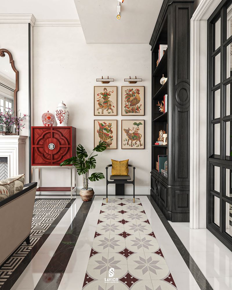 Phong cách Đông Dương: Sự giao thoa văn hóa độc đáo 9 Những họa tiết dân gian quen thuộc cũng xuất hiện trong nội thất nhà phong cách Đông DươngNhững họa tiết dân gian quen thuộc cũng xuất hiện trong nội thất nhà phong cách Đông Dương