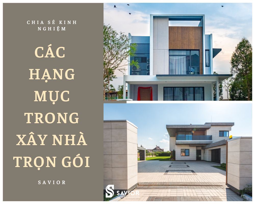 Báo giá xây nhà trọn gói Hải Phòng chi tiết nhất 2023 4 Các hạng mục trong xây nhà trọn gói Hải Phòng