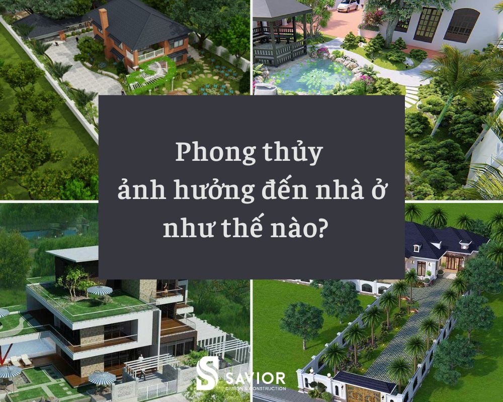 Phong thủy biệt thự nhà vườn hiện đại