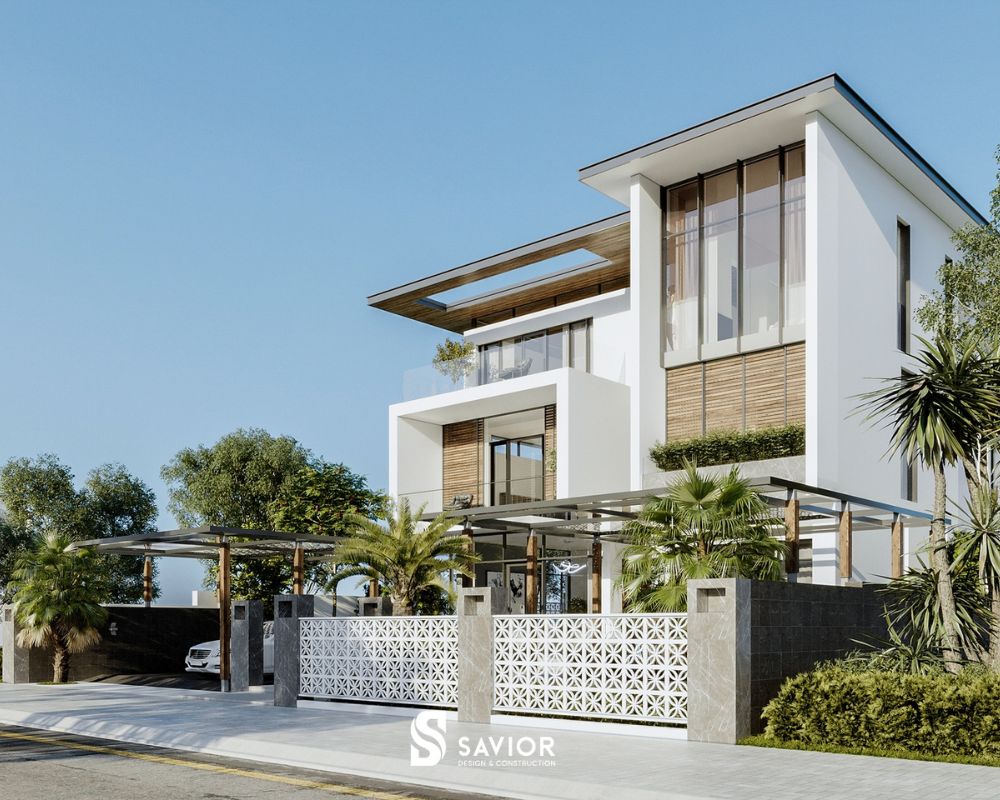 Những ngôi biệt thự cũng không tránh khỏi những quy tắc xây cổng 