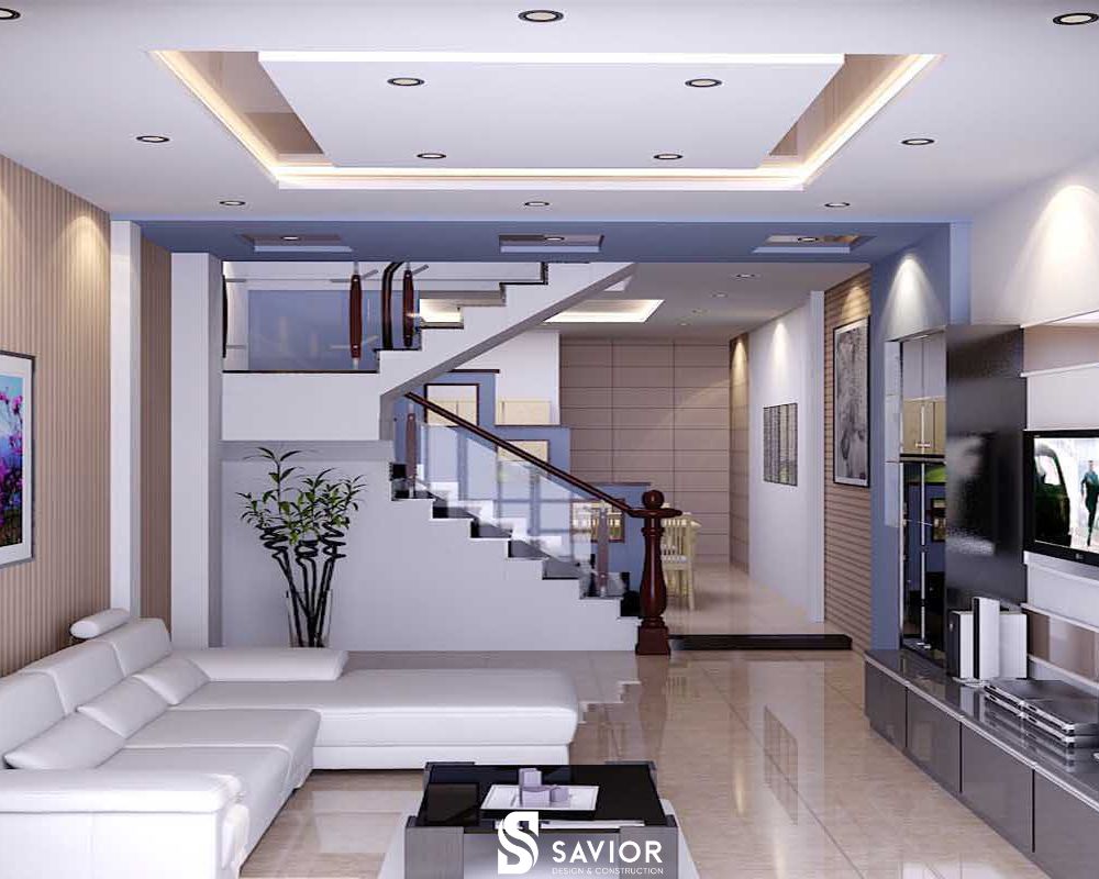 Cập nhật 7 phong cách thiết kế nhà phố 5x20 hiện đại, dẫn đầu xu hướng 3 Bố cục màu sắc hợp lý, hài hòa