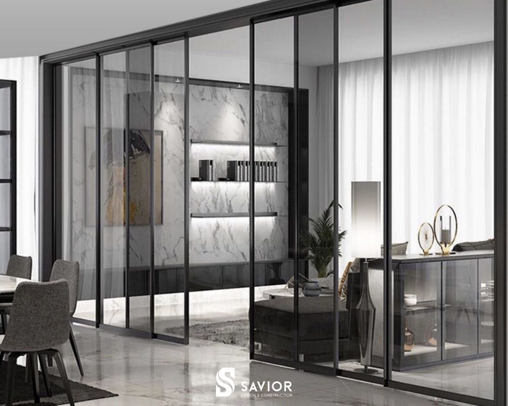 Cập nhật 7 phong cách thiết kế nhà phố 5x20 hiện đại, dẫn đầu xu hướng 4 Lựa chọn cửa kính ngăn cách không gian tạo cảm giác thông thoáng và rộng rãi