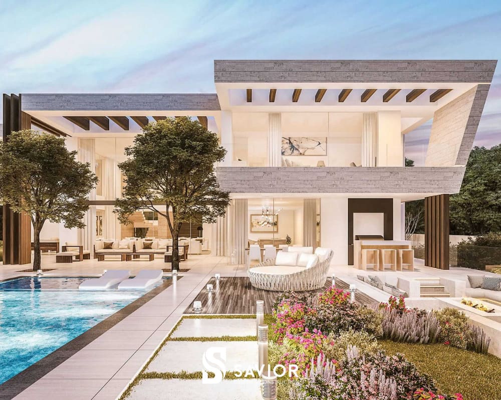 Đảm bảo ánh sáng tự nhiên cho ngôi biệt thự