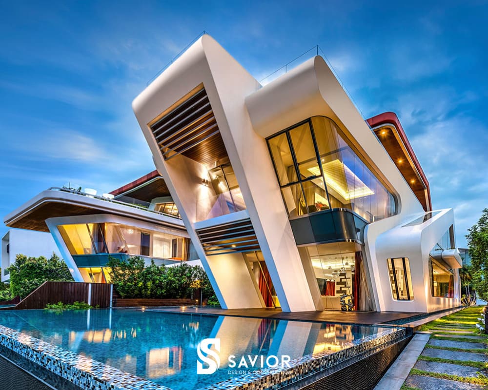 Mẫu nhà biệt thự đẹp theo phong cách nghỉ dưỡng
