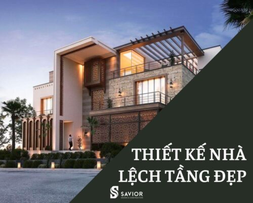 Mẫu nhà lệch tầng hiện đại đẹp
