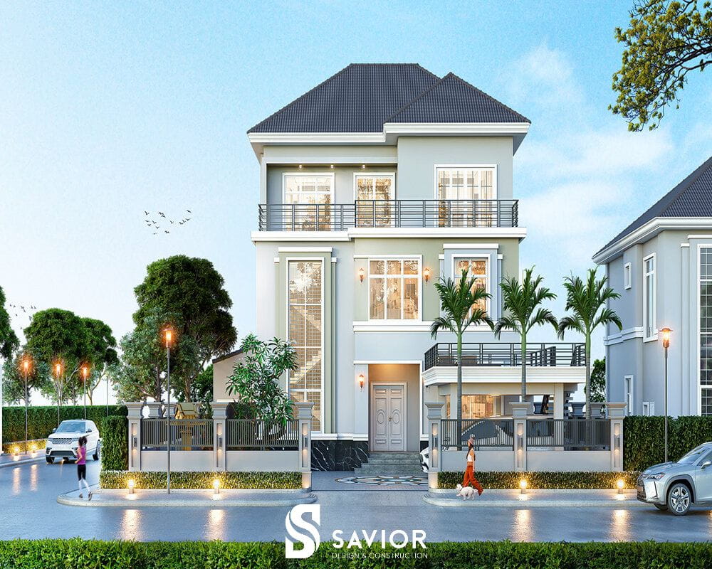 20+ mẫu thiết kế nhà hai tầng hiện đại giá chỉ từ 300 triệu 13 Thiết kế nhà phố 2 tầng 1 tum ấn tượng với phong cách hiện đại