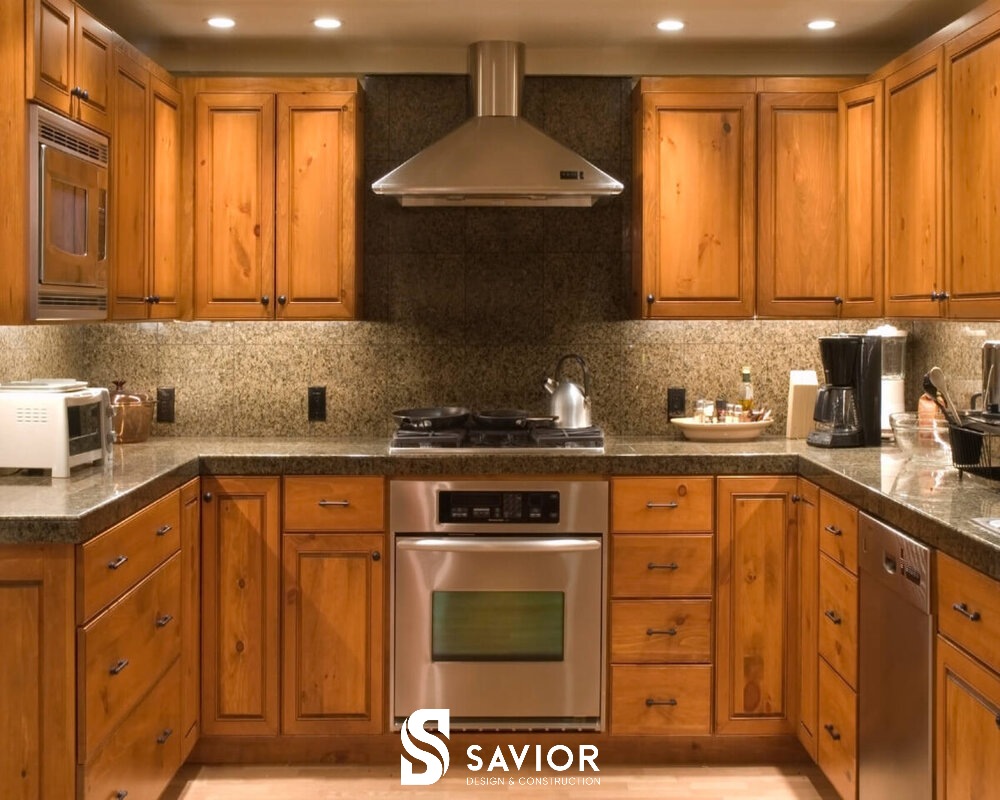 TOP 20 mẫu thiết kế nhà bếp hiện đại, hợp phong thuỷ - Cập nhật 2023 2 Thiết kế không gian nhà bếp bằng gỗ mộc mạc