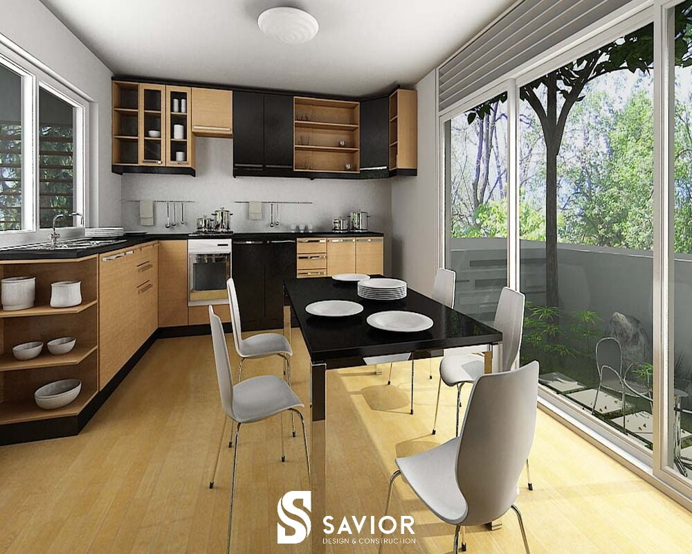 TOP 20 mẫu thiết kế nhà bếp hiện đại, hợp phong thuỷ - Cập nhật 2023 4 Thiết kế nhà bếp hiện đại không gian mở thông thoáng