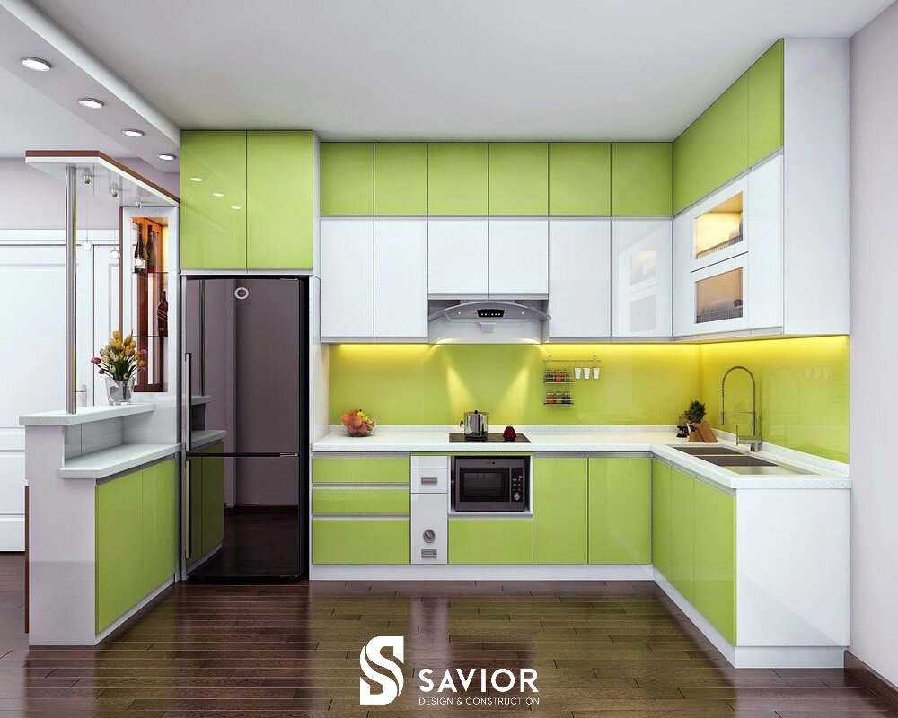 TOP 20 mẫu thiết kế nhà bếp hiện đại, hợp phong thuỷ - Cập nhật 2023 17 Thiết kế bếp đẹp hiện đại với tone màu sáng