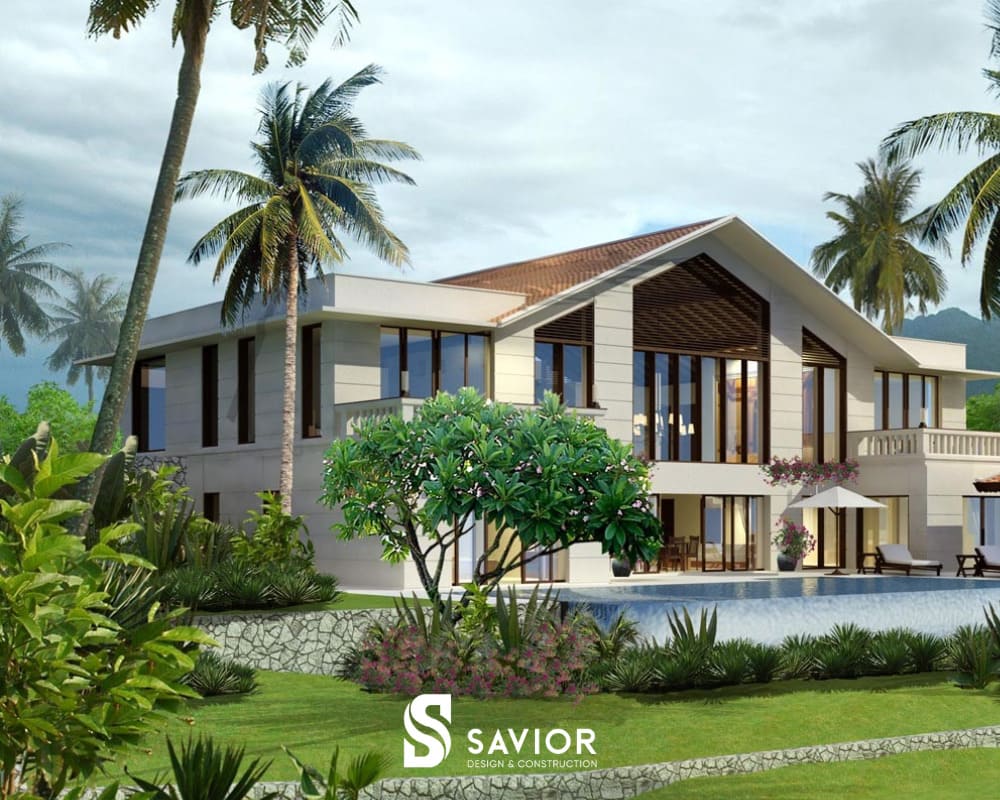 Nhà biệt thự có sân vườn có ý nghĩa phong thủy 