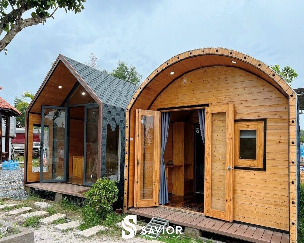 Thiết kế nhà gỗ đẹp hiện đại phong cách Châu Âu