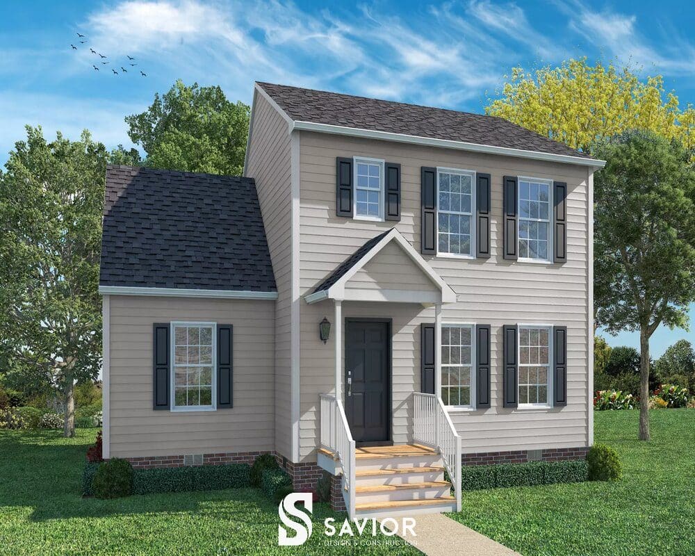 Thiết kế nhà gỗ sồi trắng