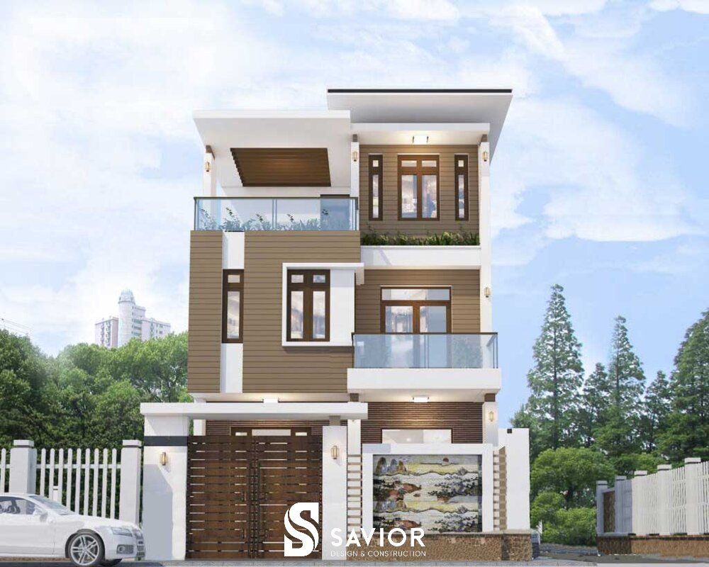 Nhà lệch tầng là gì? 15 Mẫu nhà lệch tầng hiện đại không nên bỏ qua 14 Mặt tiền nhà phố 5x17m mang vẻ đẹp truyền thống kết hợp hiện đại