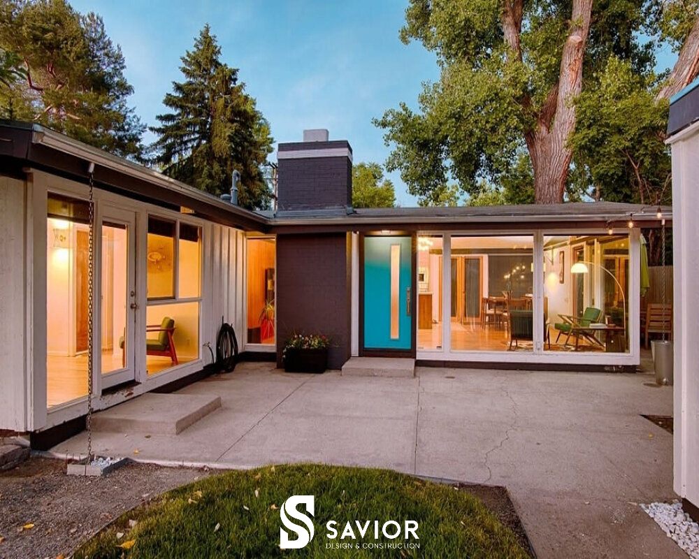 Mẫu nhà mái bằng 1 tầng 4 phòng ngủ với thiết kế mới lạ