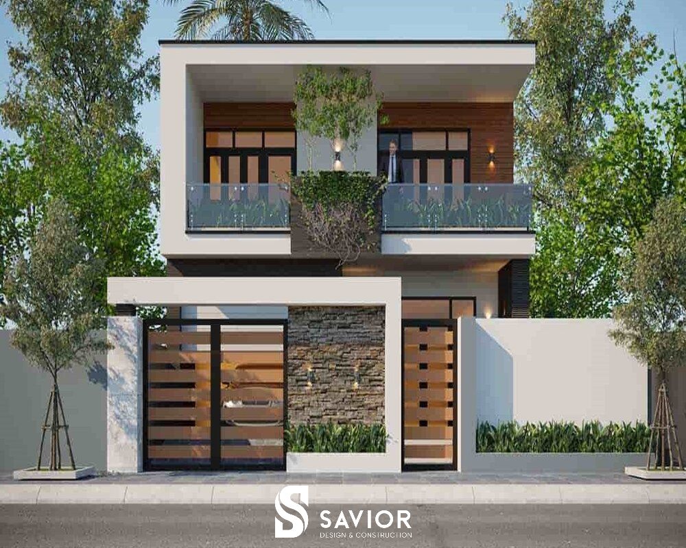 Mẫu nhà mái bằng 2 tầng đẹp dẫn đầu xu hướng