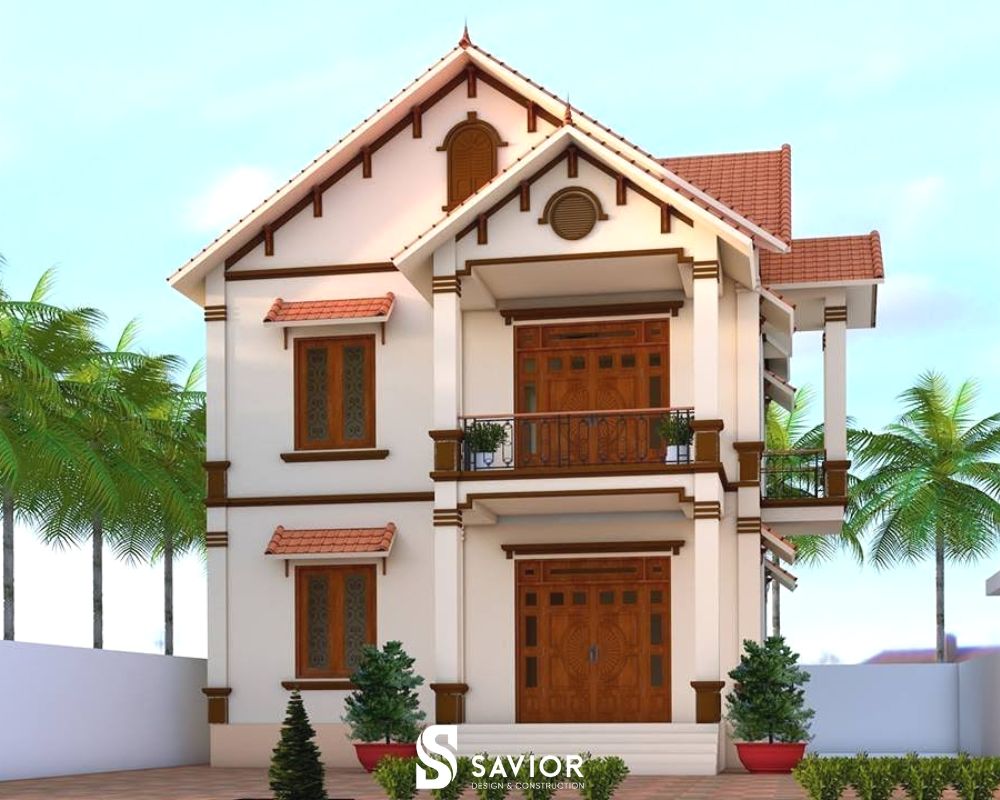 Nhà mái Thái hiện đại lợp tôn giả ngói giúp tiết kiệm chi phí