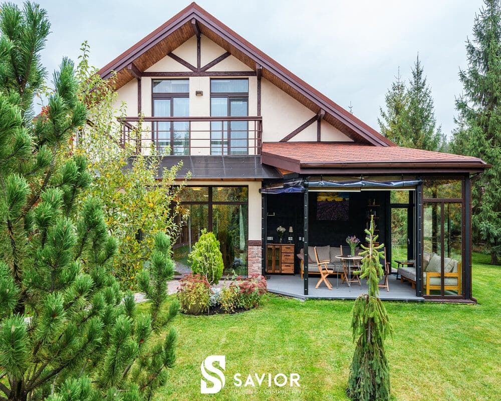 Thiết kế nhà vườn 2 tầng ngập tràn sắc xanh mát mắt